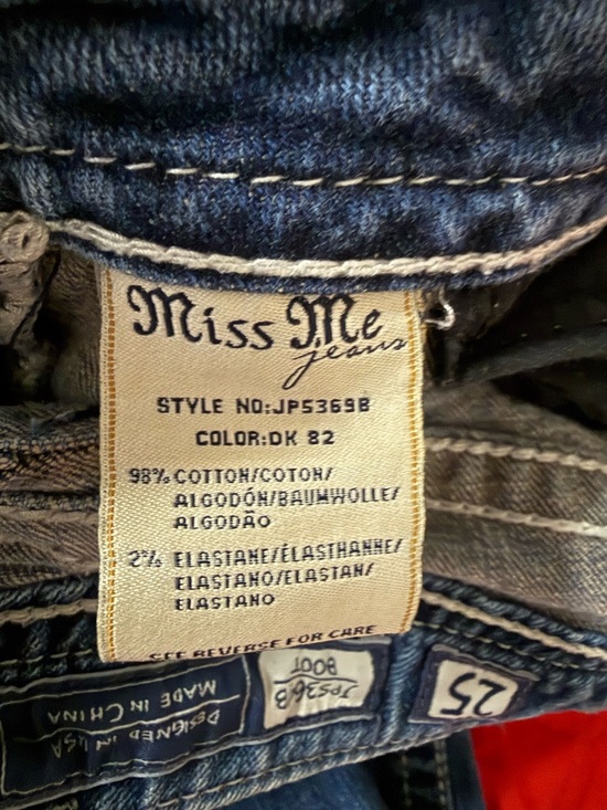 Miss Me Indigo Flare Jeans with Embellished Pockets - Picture 9 of 9